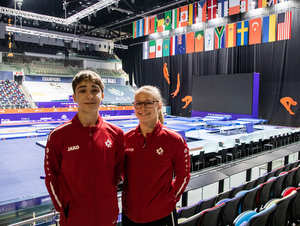 Beon Stocker und Larissa Kurmann RLZ ZH Trampolin